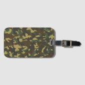 Étiquette À Bagage Camouflage forestier (Devant Horizontal)