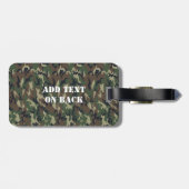 Étiquette À Bagage Camouflage militaire de Woodland (Dos horizontal)