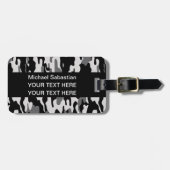 Étiquette À Bagage Camouflage noir (Devant horizontal)