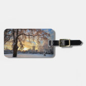 Étiquette À Bagage Campagne d'hiver en Lettonie (Devant horizontal)