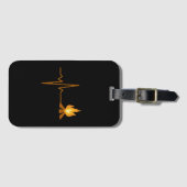 Étiquette À Bagage Campfire Heartbeat Camping (Devant Horizontal)