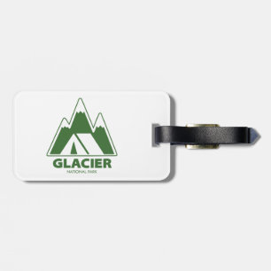 Étiquette À Bagage Camping dans les montagnes du parc national de Gla