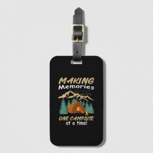 Étiquette À Bagage CAMPING Faire des souvenirs