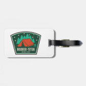 Étiquette À Bagage Camping forestier national Bridger-Teton (Dos horizontal)
