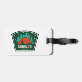 Étiquette À Bagage Camping forestier national de Chugach (Dos horizontal)