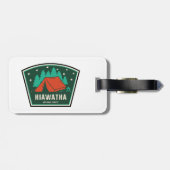 Étiquette À Bagage Camping forestier national de Hiawatha (Dos horizontal)