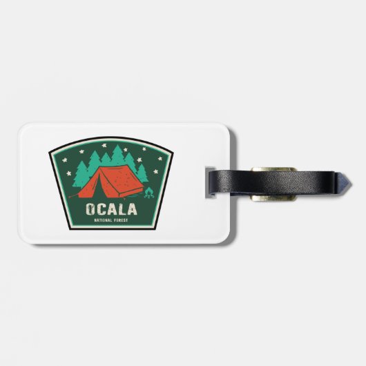 Étiquette À Bagage Camping forestier national d'Ocala (Dos horizontal)