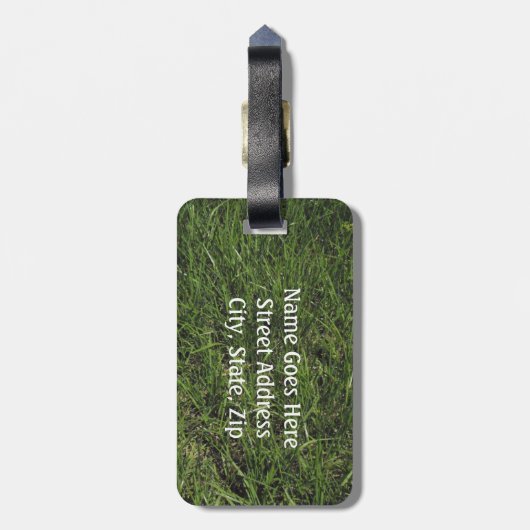 Étiquette À Bagage Camping theme Campfire and Compass Personalize (Dos Vertical)