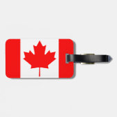 Étiquette À Bagage Canada Drapeau canadien Couleurs de voyage Balise  (Dos horizontal)