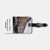 Étiquette À Bagage Canal avec des bateaux| Copenhague (Dos horizontal)