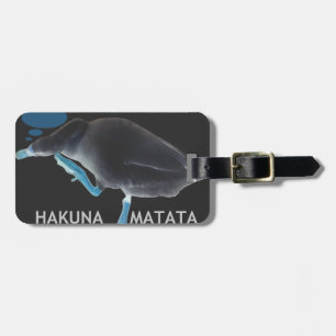 Étiquette À Bagage Canard avec texte Je me suis réveillé comme ça et