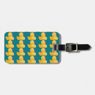 Étiquette À Bagage Canard en caoutchouc jaune