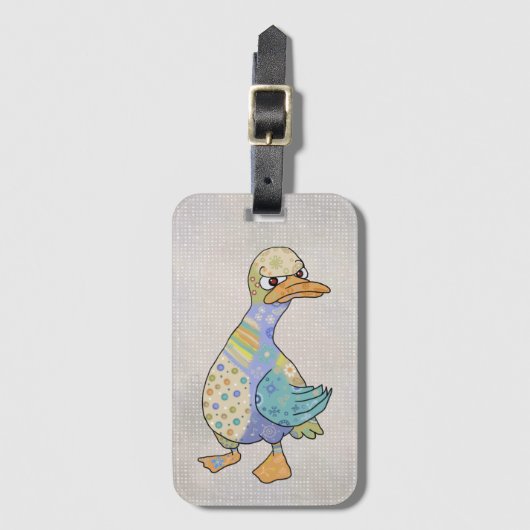 Étiquette À Bagage canard en colère   (Devant Vertical)