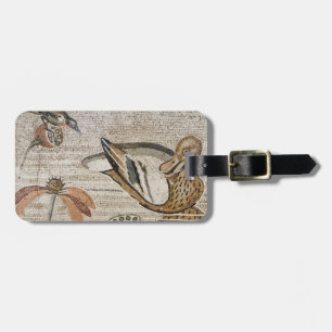 Étiquette À Bagage Canard et oiseau, mosaïque du Nil, Chambre du