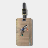 Étiquette À Bagage Canard Mallard en vol (Devant Vertical)
