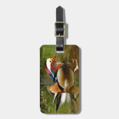 Étiquette À Bagage Canard mandarin (Devant Vertical)