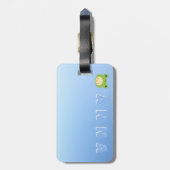 Étiquette À Bagage Canard mignon personnalisé (Dos Vertical)