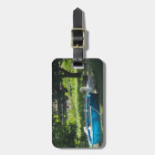 Étiquette À Bagage Canards blancs et piscine (Devant Vertical)