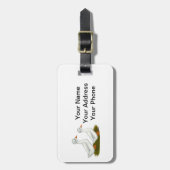 Étiquette À Bagage Canards : Graine blanche (Devant Vertical)