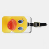 Étiquette À Bagage Canards grinçants en caoutchouc jaunes (Devant horizontal)