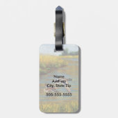 Étiquette À Bagage Canards-Majards Survolant L'Étang (Dos Vertical)