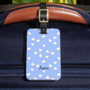 Étiquette À Bagage Canards mignons kawaii illustrés à la main en cont