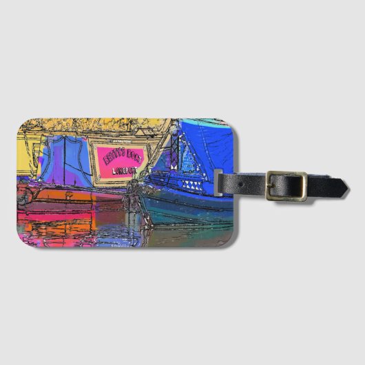 ÉTIQUETTE À BAGAGE CANAUX (Devant Horizontal)