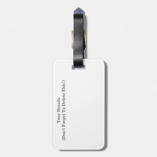 ÉTIQUETTE À BAGAGE CANAUX (Dos Vertical)