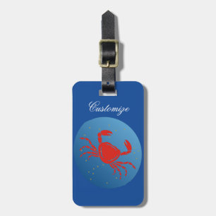 Étiquette À Bagage Cancer Crabe Zodiac Thunder_Cove