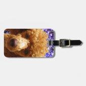 Étiquette À Bagage Caniche mignon (Devant horizontal)