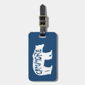 Étiquette À Bagage Canmore Alberta Bear (Devant Vertical)