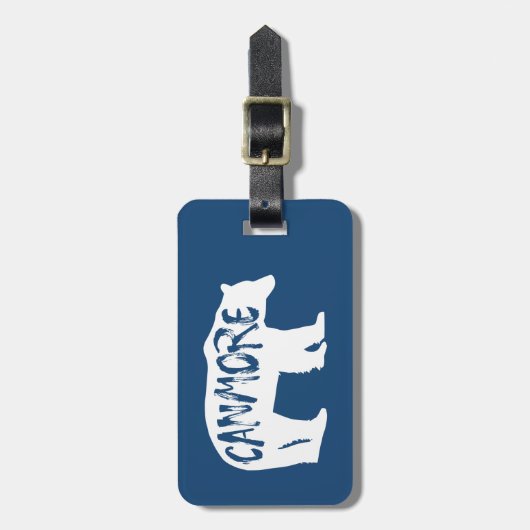 Étiquette À Bagage Canmore Alberta Bear (Devant Vertical)