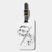 Étiquette À Bagage Cannelure (Devant Vertical)