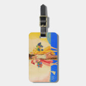 Étiquette À Bagage Cannes vintage (Devant Vertical)