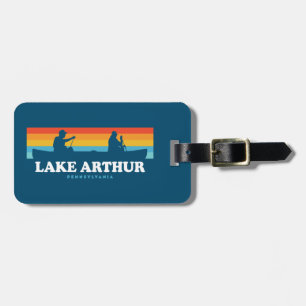 Étiquette À Bagage Canot du lac Arthur Pennsylvanie
