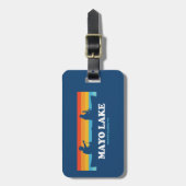 Étiquette À Bagage Canot Mayo Lake Caroline du Nord (Devant Vertical)