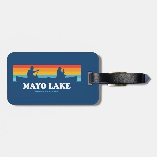 Étiquette À Bagage Canot Mayo Lake Caroline du Nord (Dos horizontal)