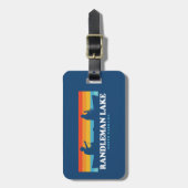 Étiquette À Bagage Canot Randleman Lake North Carolina (Devant Vertical)