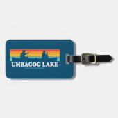 Étiquette À Bagage Canot Umbagog Lake New Hampshire (Devant horizontal)