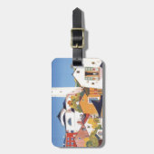 Étiquette À Bagage Canton de Tessin vintage Suisse (Devant Vertical)