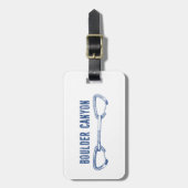 Étiquette À Bagage Canyon Boulder Colorado Escalade Attache (Devant Vertical)