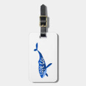 Étiquette À Bagage Cape Cod Massachusetts Baleine (Devant Vertical)