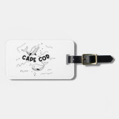 Étiquette À Bagage Cape Cod Massachusetts Whales (Devant horizontal)