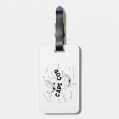 Étiquette À Bagage Cape Cod Massachusetts Whales (Dos Vertical)