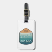 Étiquette À Bagage Cape Cod National Seashore Massachusetts Seagull (Devant Vertical)