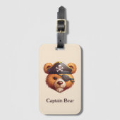 Étiquette À Bagage Capitaine Bear (Devant Vertical)
