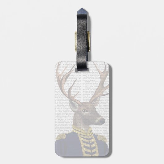 Étiquette À Bagage Capitaine Deer (Dos Vertical)