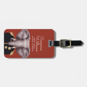 Étiquette À Bagage Capitaine Elephant | ajoutent votre nom (Devant horizontal)