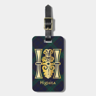 Étiquette À Bagage Capitale décorative botanique médiévale H