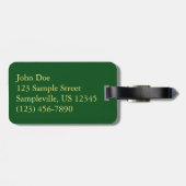 Étiquette À Bagage Capitol à Noël Washington DC Holiday (Dos horizontal)